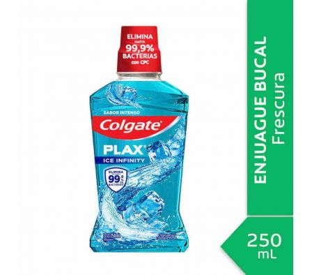 ENJUAGUE BUCAL COLGATE PLAX ICE INFINITY X 250 ML.