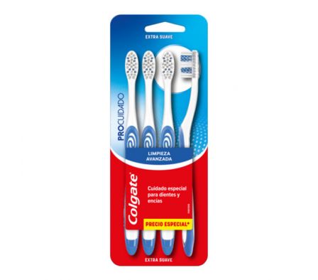 CEPILLO DENTAL COLGATE PROCUIDADO 4 UNIDADES