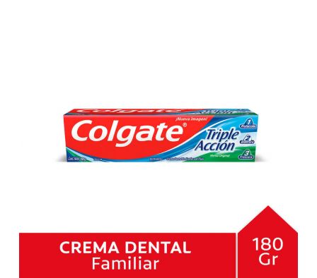 CREMA DENTAL COLGATE TRIPLE ACCIÓN 180 G