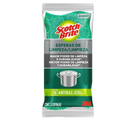 ESPONJA 3M SCOTCH BRITE SCRUB DOTS 3UN
