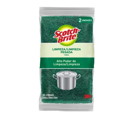 ESPONJA SCOTCH BRITE 3M LIMPIEZA PESADA 2UN