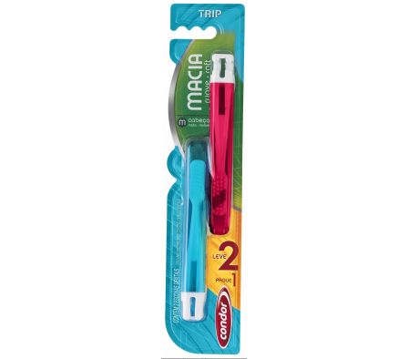 CEPILLO DENTAL CONDOR TRIP C/BLISTER 2X1 *36