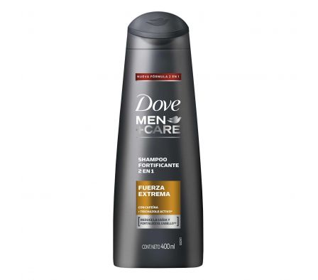 SHAMPOO DOVE 2 EN 1 FUERZA EXTREMA X 400 ML