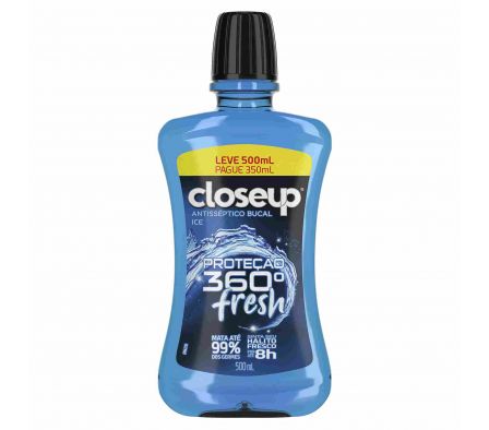 ENJUAGUE BUCAL CLOSE UP C/ ALCOHOL 500ML