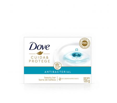 JABON TOCADOR DOVE ANTIBACT CUIDA Y PROT 135G