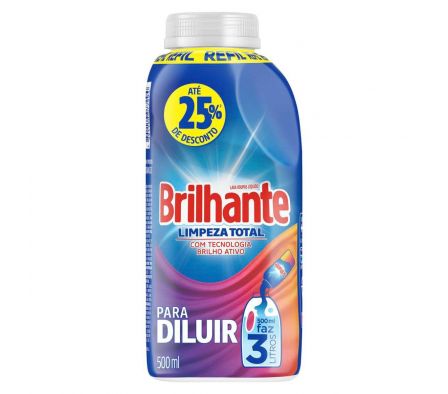 JABON LIQUIDO BRILHANTE P/DILUIR 500ML