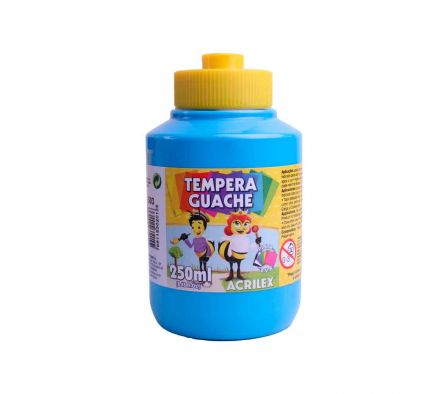 TEMPERA ACRILEX GUACHE CELESTE 250ML