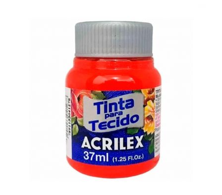 TINTA P/TEJ.ACRILEX MATE ROJO FUEGO 37ML N°507