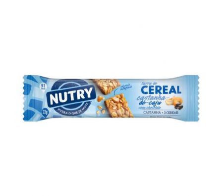 BARRA DE CEREAL NUTRY CASTAÑA DE CAJU C/CHOC.22GR