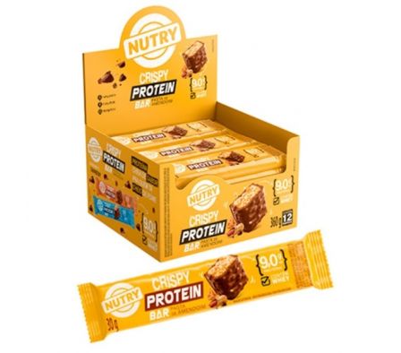 BARRA CEREAL NUTRY CRISPY PROTEIN P/ MANI 30GR
