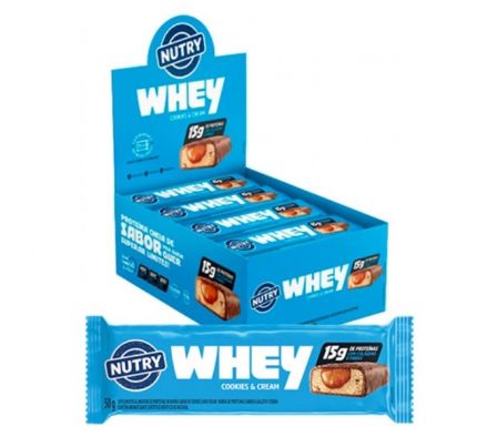 BARRA CEREAL NUTRY WHEY COOKIES CREAM 50GR