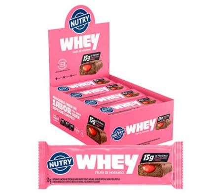 BARRA CEREAL NUTRY WHEY TRUFA FRUTILLA 50GR