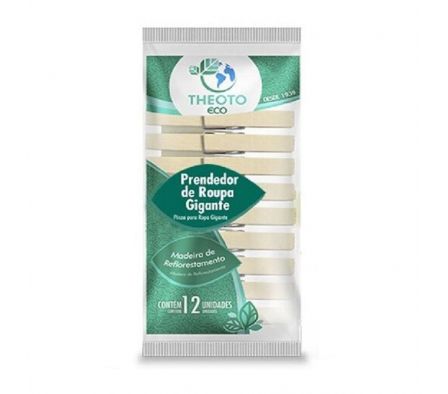 PINZA MADERA THEOTO P/ROPA GIGANTE