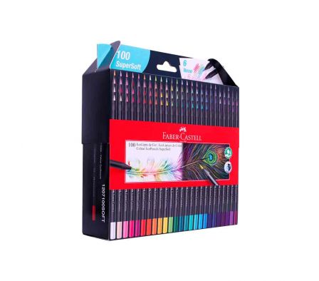 LAPIZ DE COLOR FABER SUPERSOFT 100 COLORES
