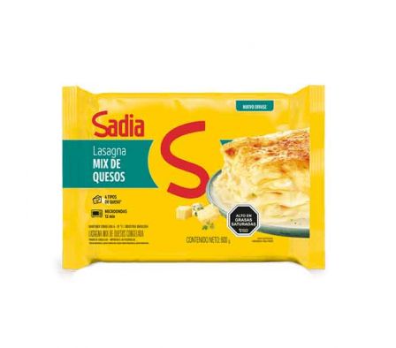 LASAGÑA MIX QUESOS SADIA  650 GR