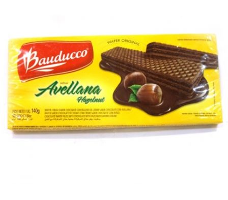 BAUDUCCO WAFFER CHOCO C/ AVELLANA 140GR 