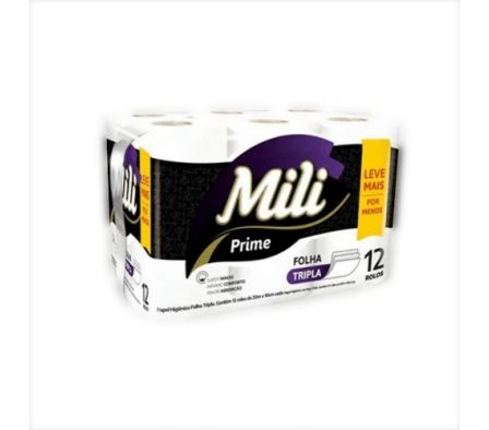 PAPEL HIGIENICO MILI PRIME TRIPLE HOJA 20MTS 12UN