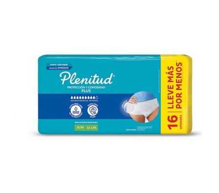 PAÑAL PARA ADULTO PLENITUD PROTEC PLUS G/XG 8UNID