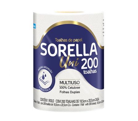 TOALLA SORELLA HOJA DOBLE UNIT 200