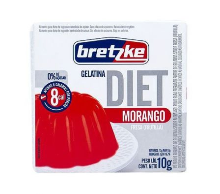 GELATINA BRETZKE DIET FRUTILLA 10GR