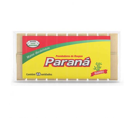 PINZA ROPA PARANA BAMBU 12UNI