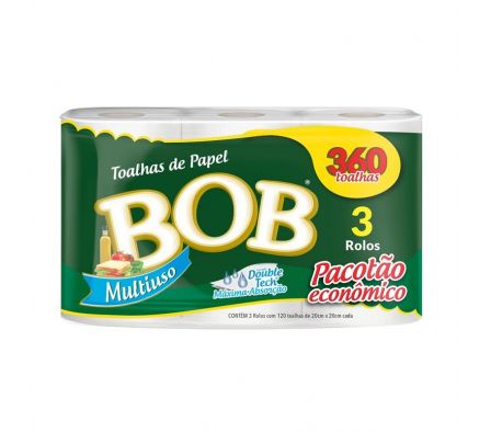 TOALLA DE PAPEL BOB 360 HOJAS