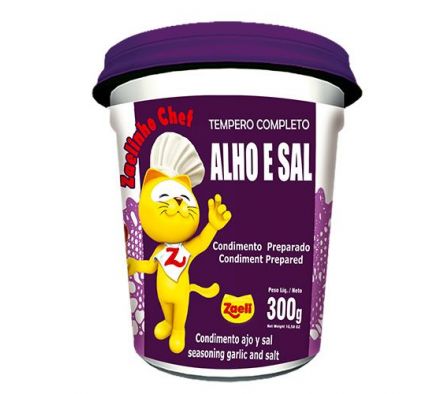 CONDIMENTO ZAELI AJO Y SAL 300GR