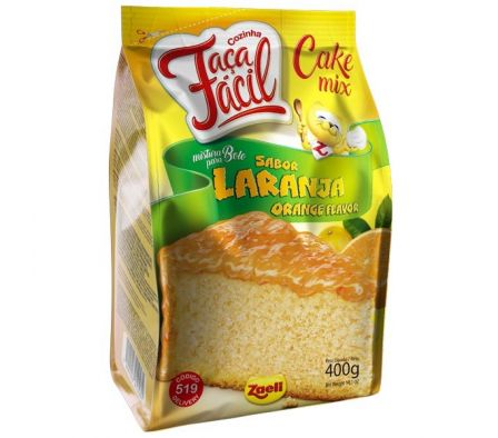 MEZCLA P/ TORTA ZAELI HAGA FACIL NARANJA 400GR