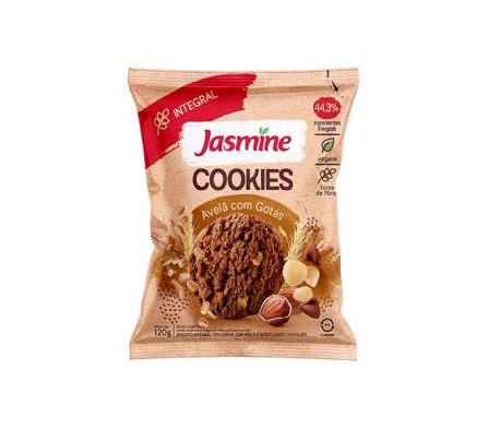 COOKIES JASMINE INTEGRAL AVELLANAS C/ CHOCO 120GR