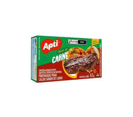 CALDO DE CARNE APTI 6 CUBOS DE 57G
