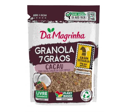 GRANOLA DA MAGRINHA 100% INTEGRAL CACAO 250G