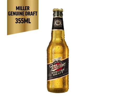 CERVEZA MILLER GENUINE DRAFT BOTELLA 355ML