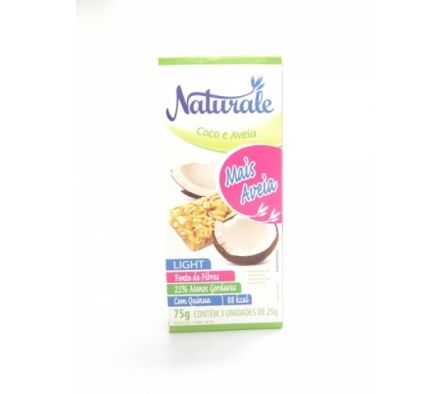 NATURALE BARRA CEREAL LIGHT COCO Y AVENA 25GR