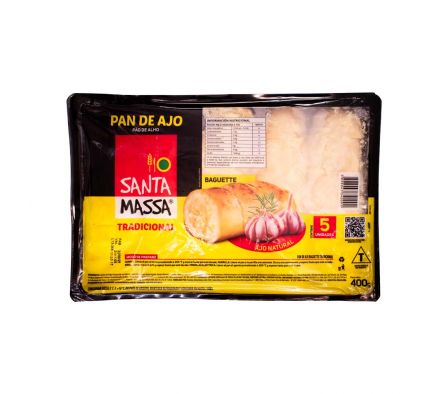 PAN DE AJO TRADICIONAL 400 GR SANTA MASSA