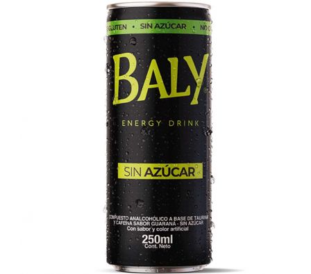 ENERGIZANTE BALY CERO AZUCAR 250 ML 