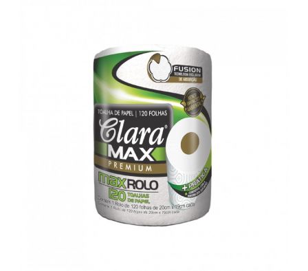 PAPEL TOALLA CLARA MAX PREMIUM 1ROLLO 120HOJAS