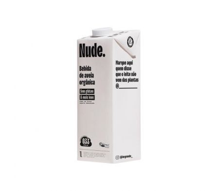 BEBIDA NUDE AVENA ORGANICA SIN GLÚTEN 1L