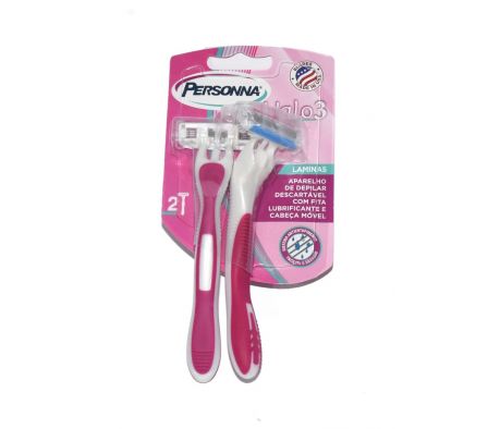 MAQUINA DE AFEITAR PERSONNA HALO 3 FEMENINO DOBLE