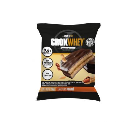 ALFAJOR LANDERFIT CROKWHEY MANÍ 50GR