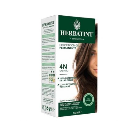 TINTE HERBATINT 4N GEL COLORACION PERMANENTE