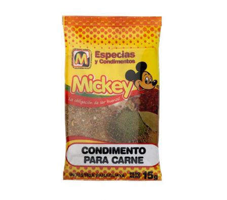 CONDIMENTO P/CARNE MICKEY 15g