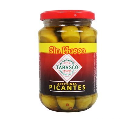 ACEITUNA SERPIS TABASCO SIN HUESO FRASCO 340GR