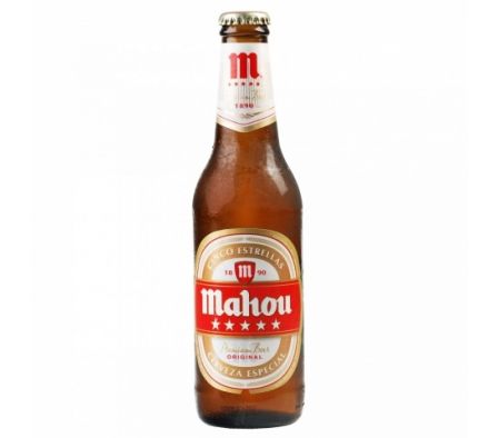 CERVEZA MAHOU 5 ESTRELLAS BOTELLA 1LT