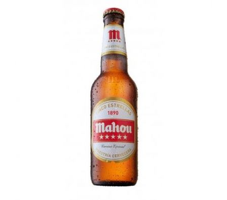 CERVEZA MAHOU 5 ESTRELLAS 330ML
