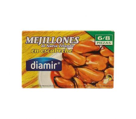 MEJILLONES ESCABECHE DIAMIR 120GR