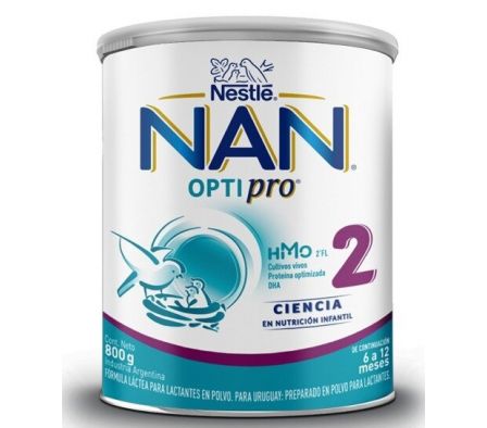 LECHE NAN 2 OPTIPRO 900 GR.FORMULA INF.