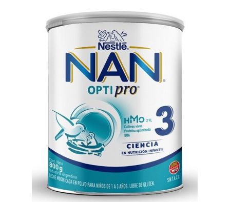 LECHE NAN 3 OPTIPRO 800 GR. FORMULA INF.