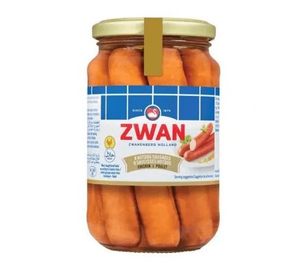 SALCHICHA DE POLLO ZWAN ENVASADO 180G