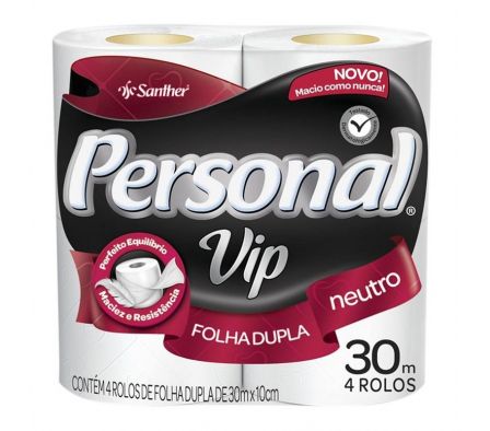 PACK PAPEL HIGIENICO PERSONAL DHOJA VIP NEUTRO 4UN