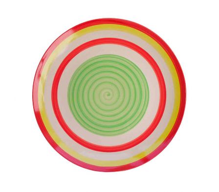 PLATO CERAMICO HANDPRINTED 10,5 LISO REF: WJHPOO